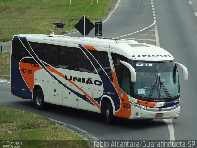Expresso União 10197 na cidade de Aparecida, São Paulo, Brasil, por Fabio Alcantara. Número da foto: #2859523.