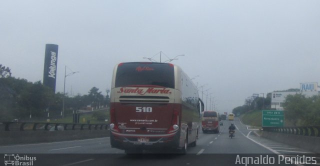 Santa Maria Fretamento e Turismo > Transportes Santa Maria(SP) 510 na cidade de São Bernardo do Campo, São Paulo, Brasil, por Agnaldo Penides. Número da foto: #2860087.