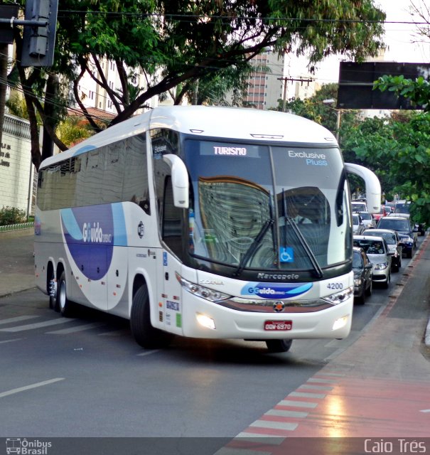 GGuida - Graça e Guida Transportes e Turismo 4200 na cidade de Belo Horizonte, Minas Gerais, Brasil, por Caio Trés. ID da foto: 2860193.