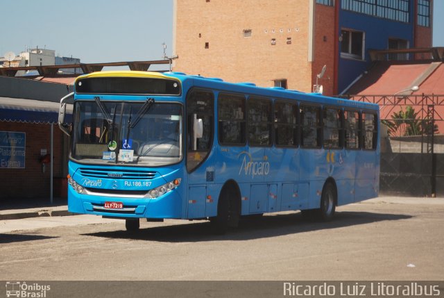 Viação Nossa Senhora do Amparo RJ 186.187 na cidade de Niterói, Rio de Janeiro, Brasil, por Ricardo Luiz. Número da foto: #2860257.