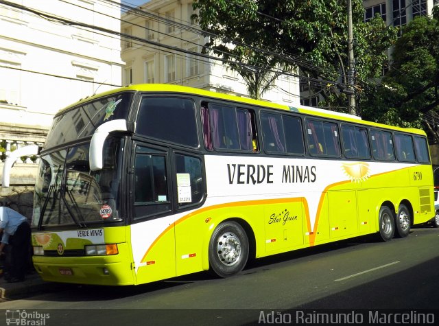 Viação Verde Minas 6790 na cidade de Belo Horizonte, Minas Gerais, Brasil, por Adão Raimundo Marcelino. ID da foto: 2860371.