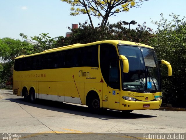 Viação Itapemirim 8655 na cidade de São Paulo, São Paulo, Brasil, por Fabricio Zulato. ID da foto: 2860352.