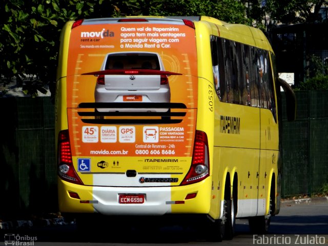 Viação Itapemirim 60537 na cidade de São Paulo, São Paulo, Brasil, por Fabricio Zulato. ID da foto: 2862609.