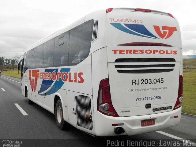 Viação Teresópolis RJ 203.045 na cidade de Aparecida, São Paulo, Brasil, por Pedro Henrique Gumercindo da Silva. Número da foto: #2862895.