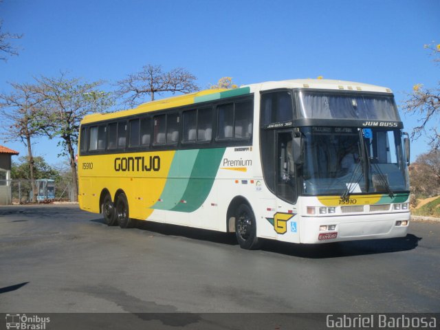 Empresa Gontijo de Transportes 15910 na cidade de Montes Claros, Minas Gerais, Brasil, por Gabriel Barbosa. ID da foto: 2864340.