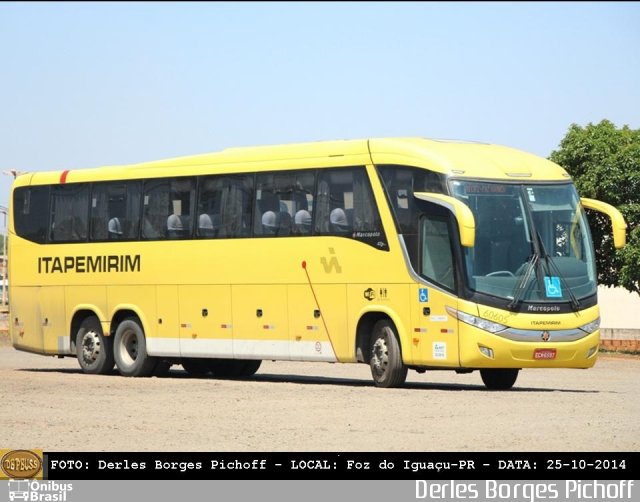 Viação Itapemirim 60605 na cidade de Foz do Iguaçu, Paraná, Brasil, por Derles Borges Pichoff. Número da foto: #2864066.