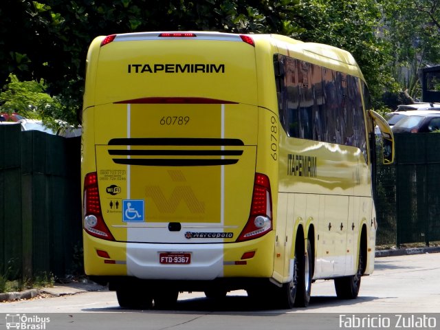Viação Itapemirim 60789 na cidade de São Paulo, São Paulo, Brasil, por Fabricio Zulato. Número da foto: #2864003.