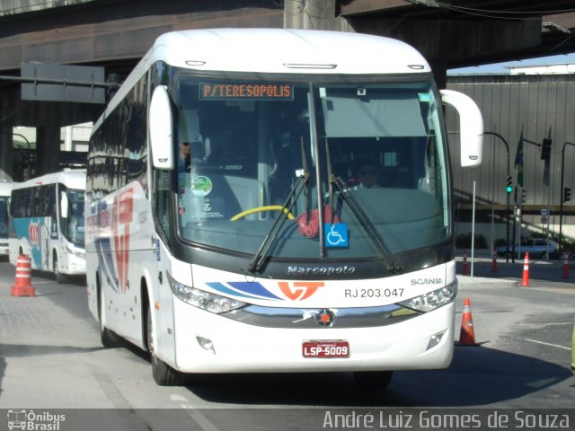 Viação Teresópolis RJ 203.047 na cidade de Rio de Janeiro, Rio de Janeiro, Brasil, por André Luiz Gomes de Souza. Número da foto: #2864194.