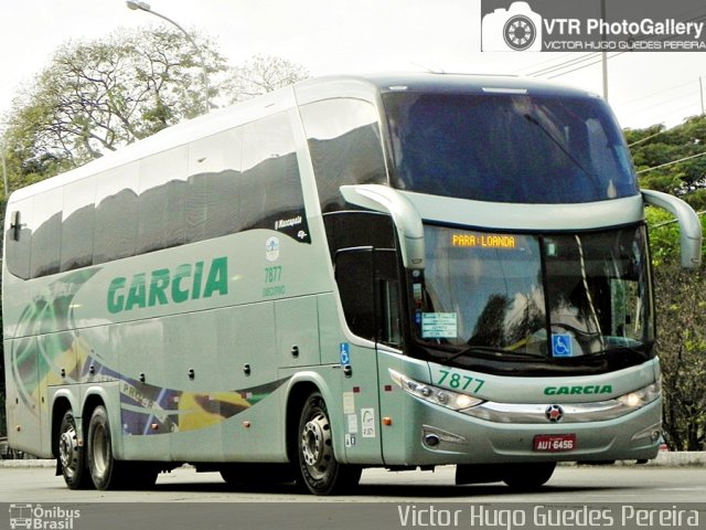 Viação Garcia 7877 na cidade de Maringá, Paraná, Brasil, por Victor Hugo Guedes Pereira. Número da foto: #2864840.