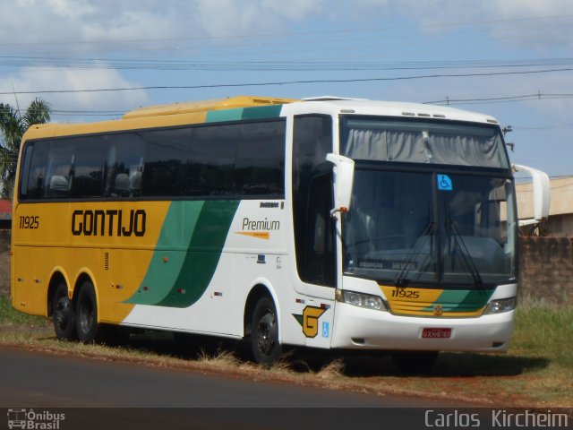 Empresa Gontijo de Transportes 11925 na cidade de Foz do Iguaçu, Paraná, Brasil, por Carlos Kircheim. ID da foto: 2865177.