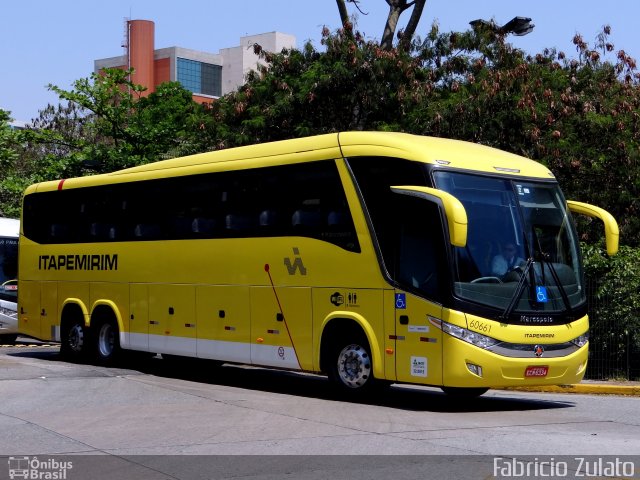 Viação Itapemirim 60661 na cidade de São Paulo, São Paulo, Brasil, por Fabricio Zulato. ID da foto: 2862923.