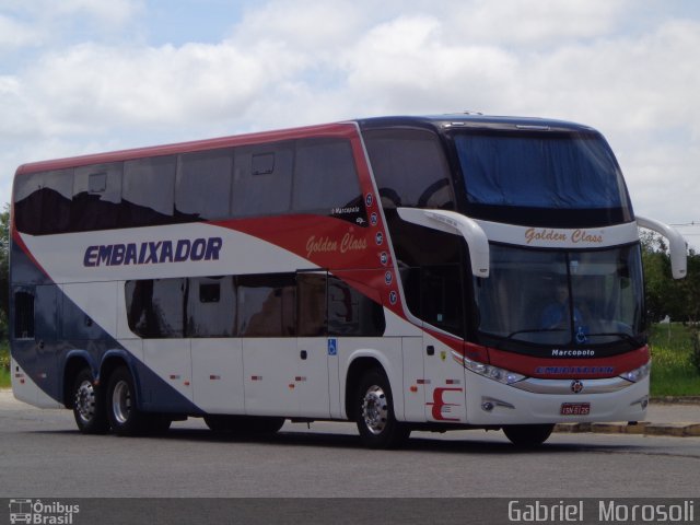 Expresso Embaixador 502 na cidade de Pelotas, Rio Grande do Sul, Brasil, por Gabriel  Morosoli. Número da foto: #2866876.