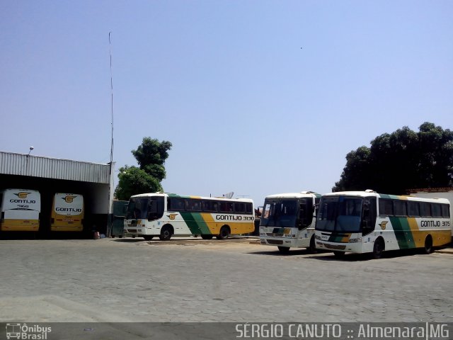 Empresa Gontijo de Transportes Garagem AMJ na cidade de Almenara, Minas Gerais, Brasil, por Sérgio Augusto Braga Canuto. ID da foto: 2867399.