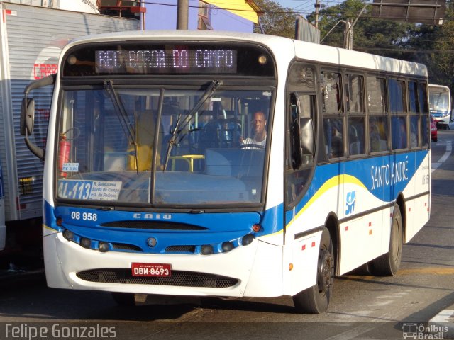 Expresso Guarará 08 958 na cidade de Santo André, São Paulo, Brasil, por Felipe Gonzales. ID da foto: 2866593.