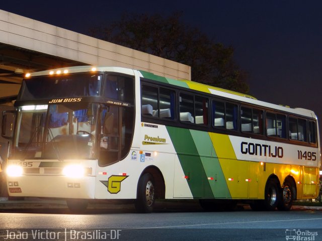 Empresa Gontijo de Transportes 11495 na cidade de Brasília, Distrito Federal, Brasil, por João Victor. ID da foto: 2866297.