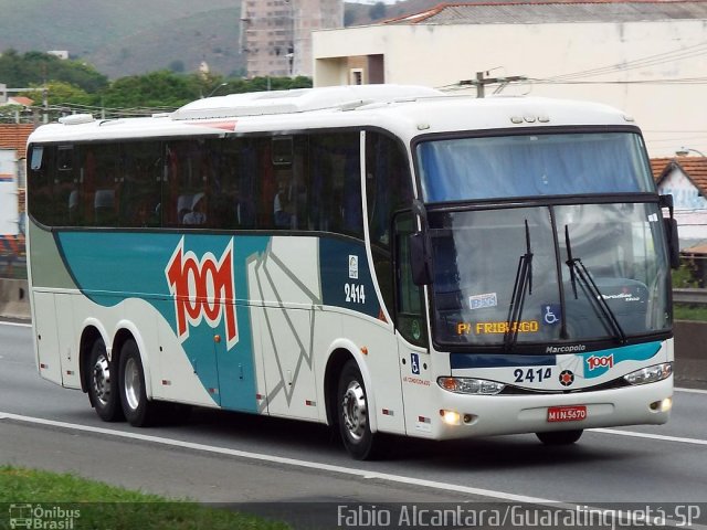 Auto Viação 1001 2414 na cidade de Guaratinguetá, São Paulo, Brasil, por Fabio Alcantara. ID da foto: 2866833.