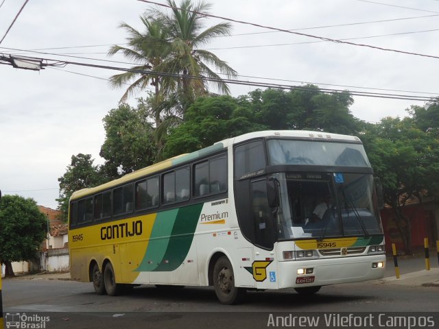 Empresa Gontijo de Transportes 15945 na cidade de Pirapora, Minas Gerais, Brasil, por Andrew Campos. ID da foto: 2866705.