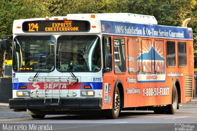 SEPTA - Southeastern Pennsylvania Transportation Autority 8115 na cidade de , por Marcelo Sousa de Miranda Júnior. ID da foto: 2868029.