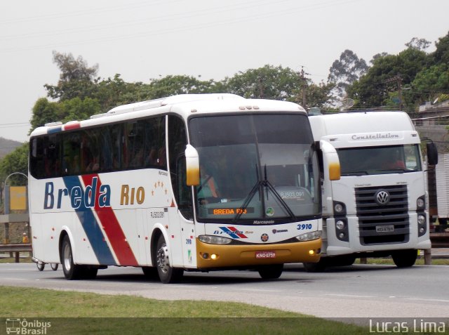Breda Rio 3910 na cidade de Queimados, Rio de Janeiro, Brasil, por Lucas Lima. Número da foto: #2868558.