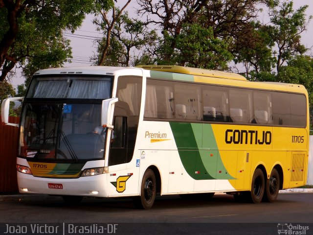 Empresa Gontijo de Transportes 11705 na cidade de Brasília, Distrito Federal, Brasil, por João Victor. ID da foto: 2868796.