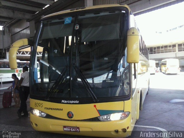 Viação Itapemirim 8095 na cidade de Rio de Janeiro, Rio de Janeiro, Brasil, por Anderson Silva. ID da foto: 2868849.