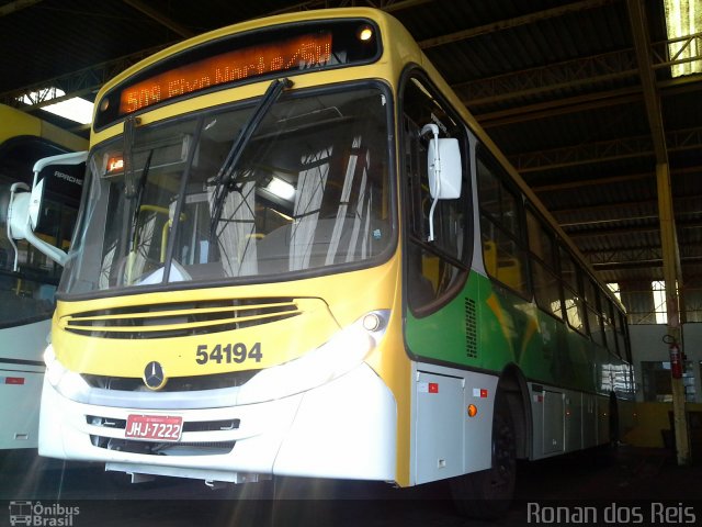 Condor Transportes Urbanos 54194 na cidade de Santa Maria, Distrito Federal, Brasil, por Ronan dos Reis. Número da foto: #2868432.