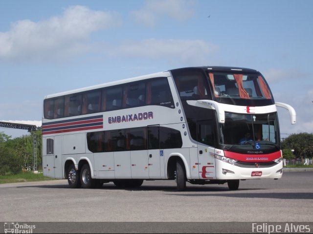 Expresso Embaixador 431 na cidade de Pelotas, Rio Grande do Sul, Brasil, por Felipe Alves. ID da foto: 2871380.