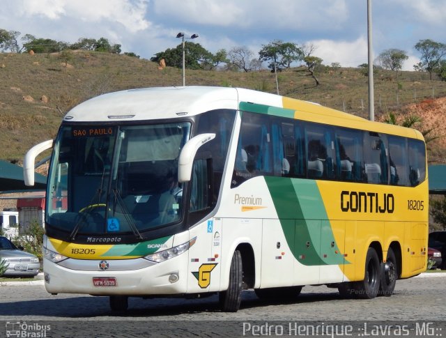 Empresa Gontijo de Transportes 18205 na cidade de Perdões, Minas Gerais, Brasil, por Pedro Henrique Gumercindo da Silva. Número da foto: #2870434.