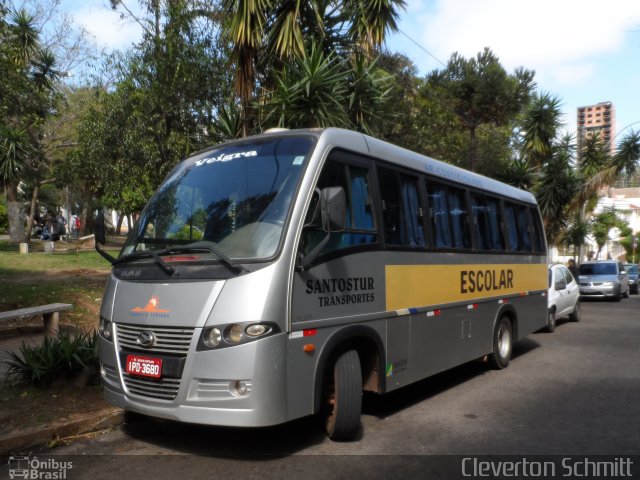 Santostur Transportes 3680 na cidade de Santa Maria, Rio Grande do Sul, Brasil, por Cleverton Schmitt. Número da foto: #2870533.
