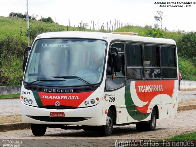 Transprata Turismo 260 na cidade de João Monlevade, Minas Gerais, Brasil, por Antonio Carlos Fernandes. Número da foto: #2870315.