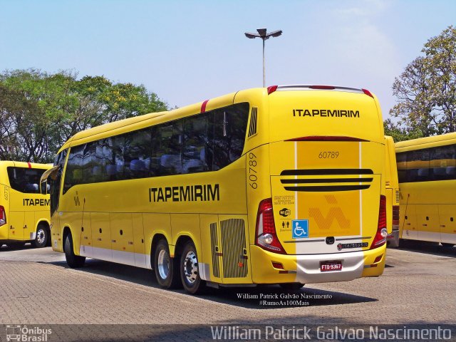 Viação Itapemirim 60789 na cidade de São Paulo, São Paulo, Brasil, por William Patrick Galvão Nascimento. Número da foto: #2870041.