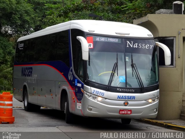 Viação Nasser 210115 na cidade de São Paulo, São Paulo, Brasil, por Paulo Roberto de Morais Amorim. ID da foto: 2870175.