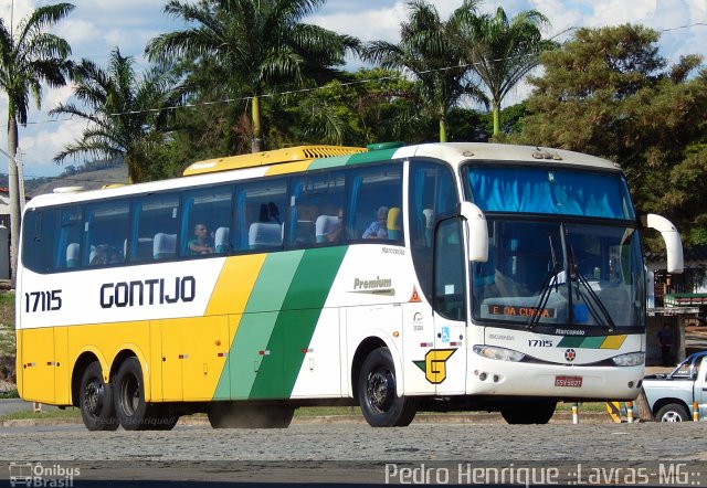 Empresa Gontijo de Transportes 17115 na cidade de Perdões, Minas Gerais, Brasil, por Pedro Henrique Gumercindo da Silva. Número da foto: #2870435.