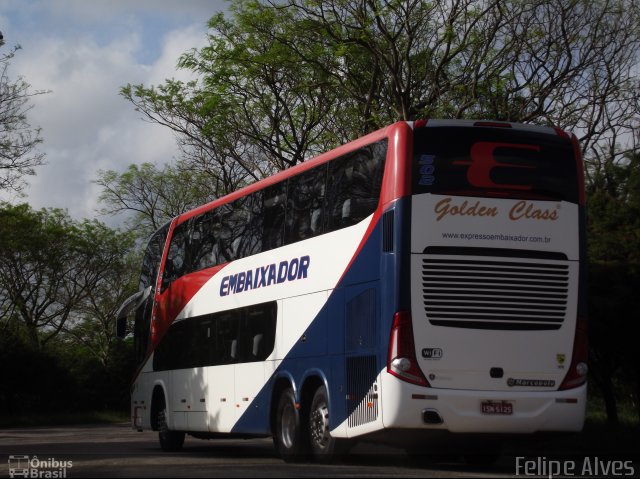 Expresso Embaixador 502 na cidade de Pelotas, Rio Grande do Sul, Brasil, por Felipe Alves. ID da foto: 2871417.