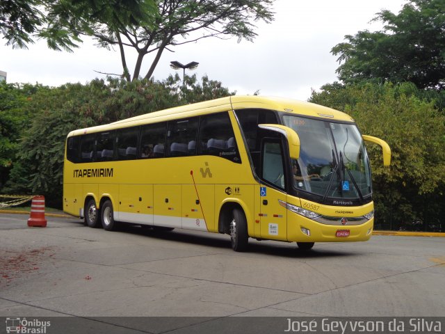 Viação Itapemirim 60587 na cidade de São Paulo, São Paulo, Brasil, por José Geyvson da Silva. ID da foto: 2873159.