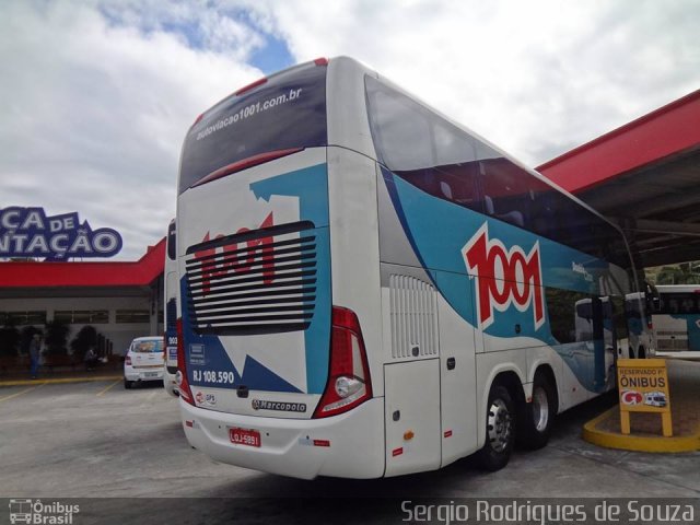 Auto Viação 1001 RJ108590 na cidade de Queluz, São Paulo, Brasil, por Sergio Rodrigues de Souza. ID da foto: 2872505.