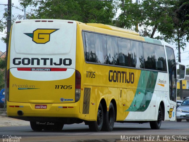 Empresa Gontijo de Transportes 11705 na cidade de Porto Seguro, Bahia, Brasil, por Marcel  Sales. ID da foto: 2873597.