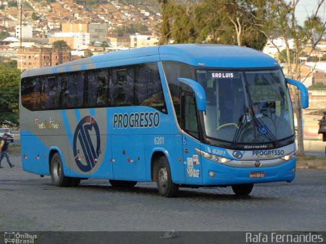 Auto Viação Progresso 6201 na cidade de Caruaru, Pernambuco, Brasil, por Rafa Fernandes. ID da foto: 2872609.