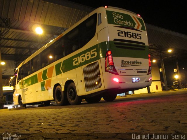 Cia. São Geraldo de Viação 21685 na cidade de Itabirito, Minas Gerais, Brasil, por Daniel Junior Sena. ID da foto: 2873077.