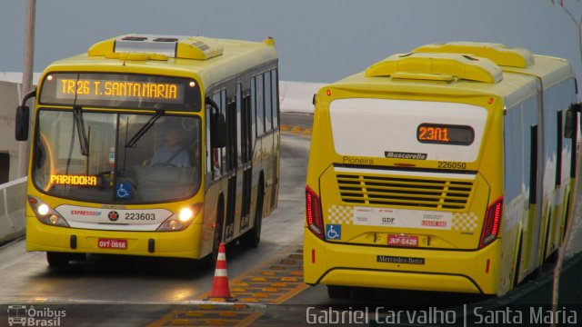 Viação Pioneira 223603 na cidade de Santa Maria, Distrito Federal, Brasil, por Gabriel Carvalho. Número da foto: #2873603.