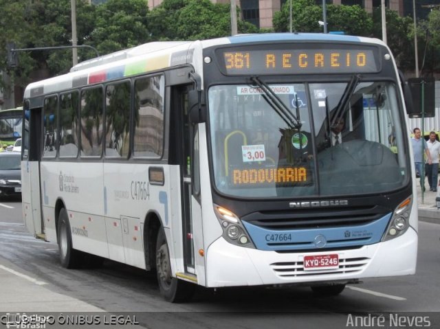 Viação Redentor C47664 na cidade de Rio de Janeiro, Rio de Janeiro, Brasil, por André Neves . Número da foto: #2815511.
