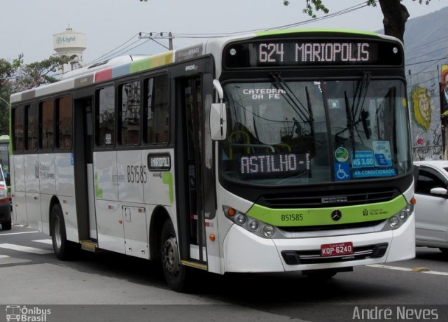 Viação Novacap B51585 na cidade de Rio de Janeiro, Rio de Janeiro, Brasil, por André Neves . ID da foto: 2815536.