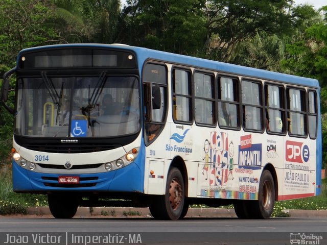 Viação São Francisco 3014 na cidade de Imperatriz, Maranhão, Brasil, por João Victor. ID da foto: 2814790.