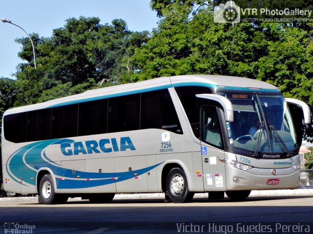 Viação Garcia 7256 na cidade de Maringá, Paraná, Brasil, por Victor Hugo Guedes Pereira. Número da foto: #2815076.