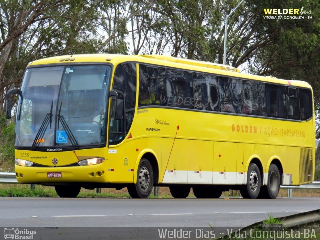 Viação Itapemirim 5555 na cidade de Vitória da Conquista, Bahia, Brasil, por Welder Dias. ID da foto: 2814995.