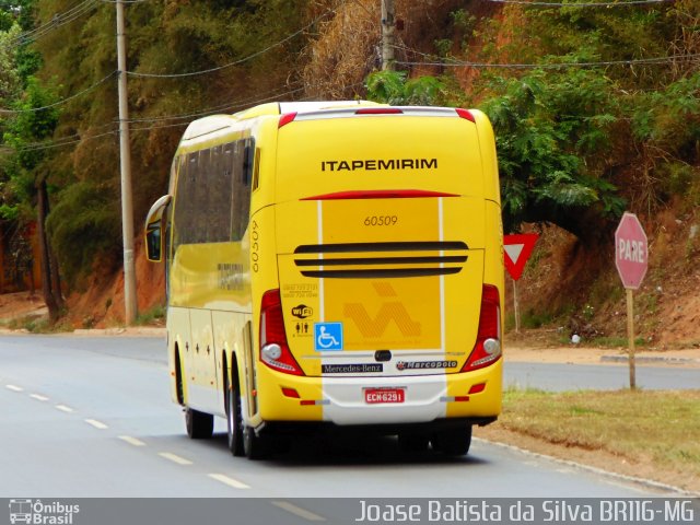 Viação Itapemirim 60509 na cidade de Caratinga, Minas Gerais, Brasil, por Joase Batista da Silva. ID da foto: 2814269.