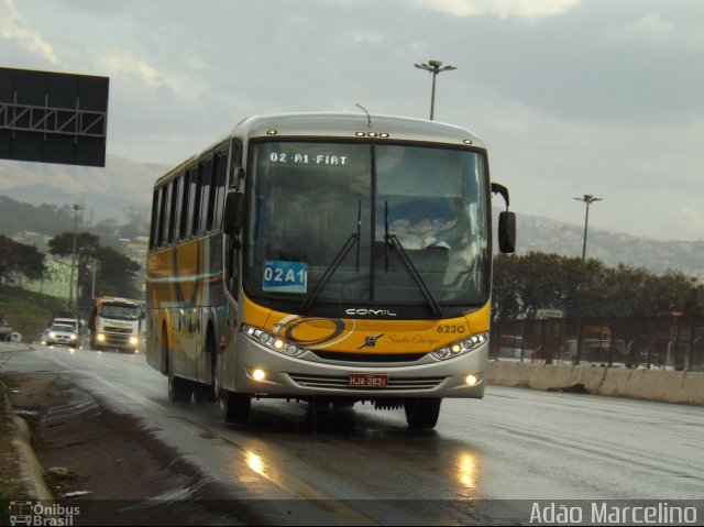 Viação Santa Edwiges 6230 na cidade de Belo Horizonte, Minas Gerais, Brasil, por Adão Raimundo Marcelino. ID da foto: 2815046.