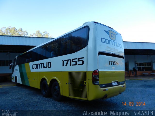 Empresa Gontijo de Transportes 17155 na cidade de Manhuaçu, Minas Gerais, Brasil, por Alexandre  Magnus. Número da foto: #2814336.