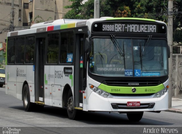 Viação Vila Real B11664 na cidade de Rio de Janeiro, Rio de Janeiro, Brasil, por André Neves . Número da foto: #2815545.