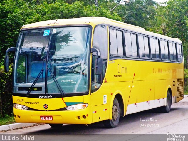 Viação Itapemirim 8549 na cidade de Recife, Pernambuco, Brasil, por Lucas Silva. ID da foto: 2875975.